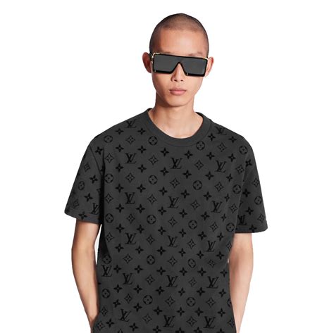 louis vuitton hook-and-loop monogram short sleeve t-shirt|Mini Monogram Silk Blend Short.